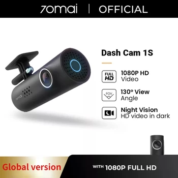Английска Версия на 1080P HD Авто full HD видео Рекордер За Xiaomi 70mai 1S smart Voice Control dash cam Камера, Записващо устройство, Wifi Нощно Виждане